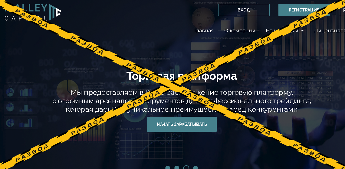 Сайт брокера мошенника MalleyCapital